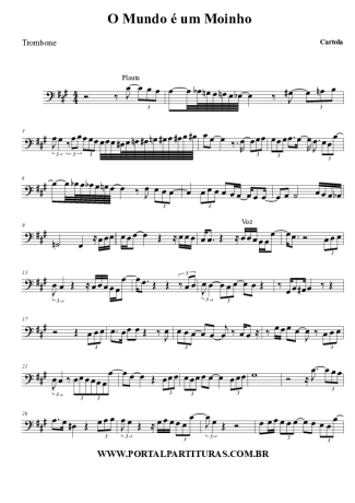 Cartola  score for Trombone