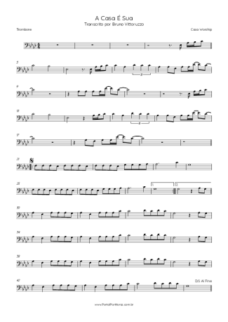 Casa Worship  score for Trombone