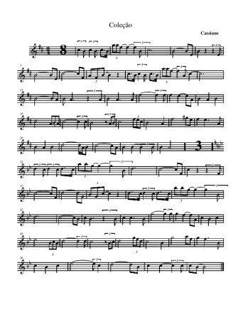 Cassiano Coleção score for Alto Saxophone