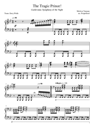 Castlevania  score for Piano