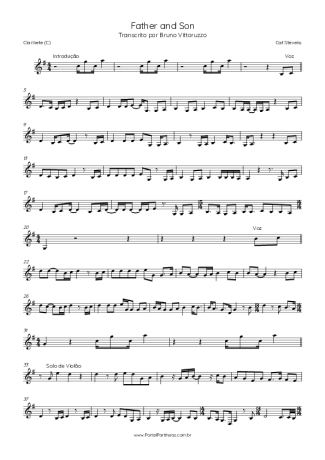 Cat Stevens  score for Clarinet (C)