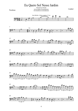 Catedral  score for Trombone