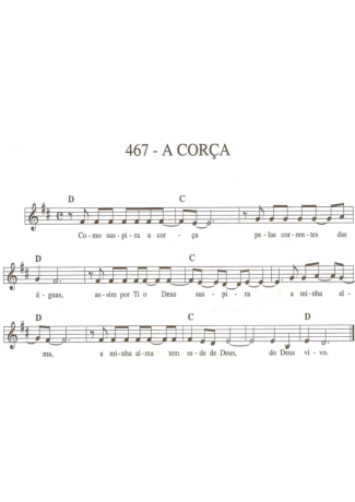 Catholic Church Music (Músicas Católicas) A Corça score for Keyboard