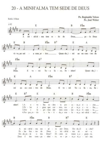 Catholic Church Music (Músicas Católicas)  score for Keyboard