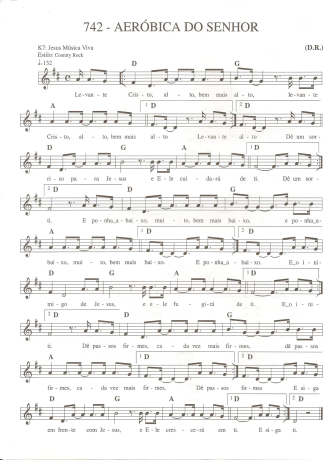 Catholic Church Music (Músicas Católicas) Aeróbica do Senhor score for Keyboard