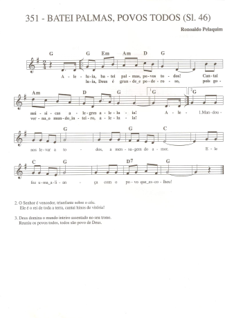 Catholic Church Music (Músicas Católicas)  score for Keyboard