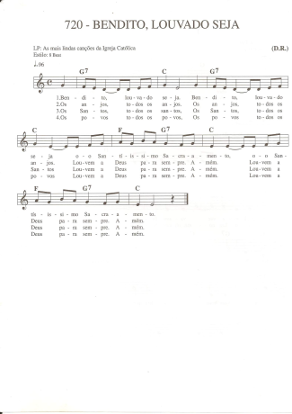 Catholic Church Music (Músicas Católicas)  score for Keyboard