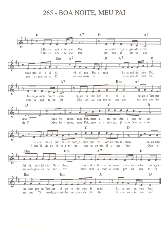 Catholic Church Music (Músicas Católicas) Boa Noite Meu Pai score for Keyboard