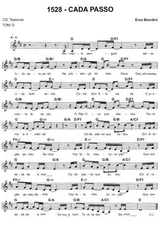 Catholic Church Music (Músicas Católicas) Cada Passo score for Keyboard