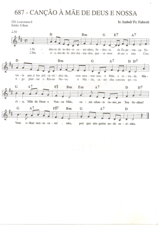 Catholic Church Music (Músicas Católicas)  score for Keyboard