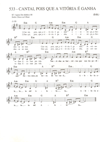 Catholic Church Music (Músicas Católicas)  score for Keyboard