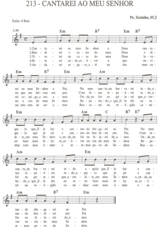 Catholic Church Music (Músicas Católicas)  score for Keyboard