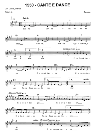 Catholic Church Music (Músicas Católicas)  score for Keyboard