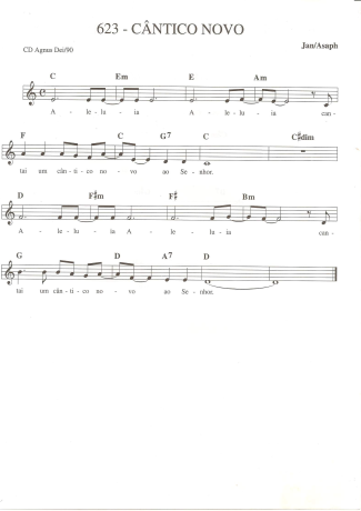 Catholic Church Music (Músicas Católicas) Cântico Novo score for Keyboard