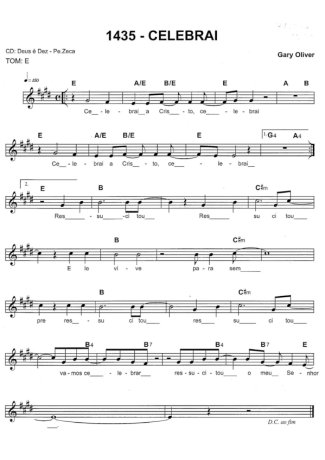 Catholic Church Music (Músicas Católicas) Celebrai score for Keyboard