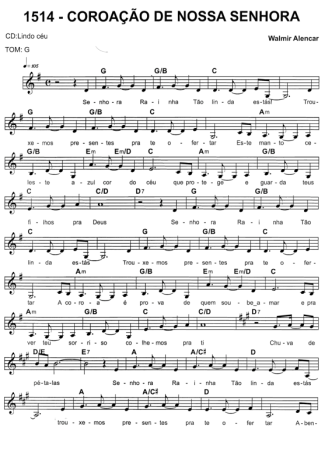 Catholic Church Music (Músicas Católicas)  score for Keyboard