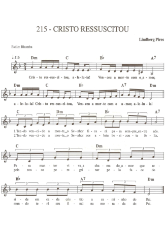 Catholic Church Music (Músicas Católicas) Cristo Ressuscitou score for Keyboard