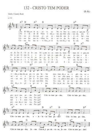 Catholic Church Music (Músicas Católicas) Cristo Tem Poder score for Keyboard