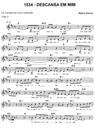 Catholic Church Music (Músicas Católicas) Descansa Em Mim score for Keyboard