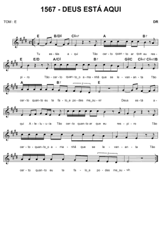 Catholic Church Music (Músicas Católicas) Deus Está Aqui score for Keyboard