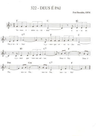 Catholic Church Music (Músicas Católicas) Deus é Pai score for Keyboard