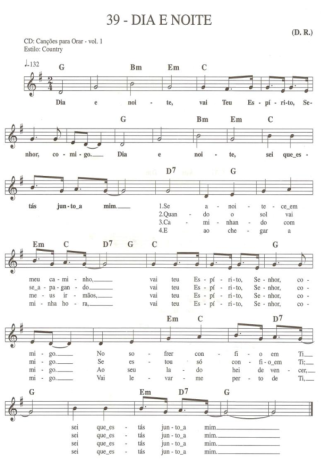 Catholic Church Music (Músicas Católicas) Dia e Noite score for Keyboard
