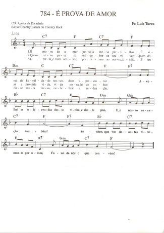 Catholic Church Music (Músicas Católicas)  score for Keyboard