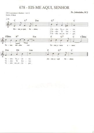 Catholic Church Music (Músicas Católicas)  score for Keyboard