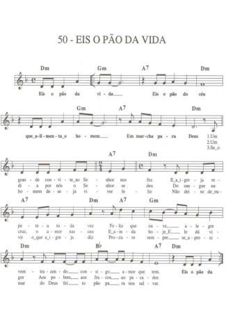 Catholic Church Music (Músicas Católicas) Eis o Pão da Vida score for Keyboard