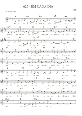Catholic Church Music (Músicas Católicas) Em Cada Dia score for Keyboard