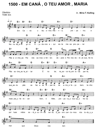 Catholic Church Music (Músicas Católicas)  score for Keyboard