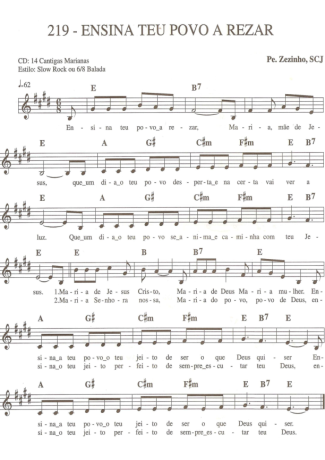 Catholic Church Music (Músicas Católicas)  score for Keyboard