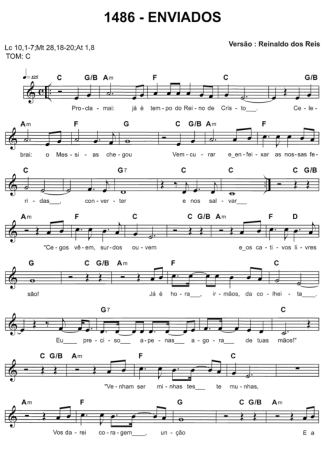 Catholic Church Music (Músicas Católicas) Enviados score for Keyboard