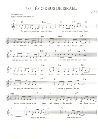 Catholic Church Music (Músicas Católicas)  score for Keyboard