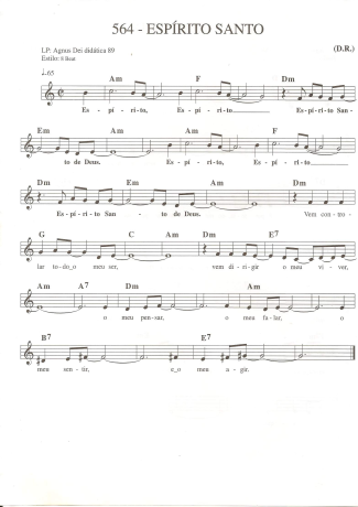 Catholic Church Music (Músicas Católicas)  score for Keyboard