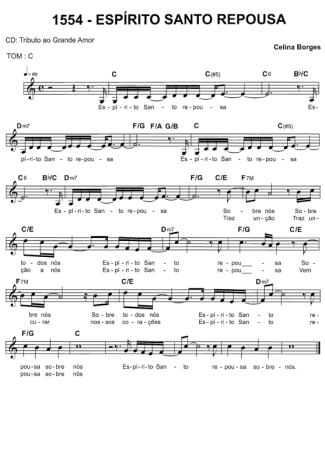 Catholic Church Music (Músicas Católicas) Espírito Santo Repousa score for Keyboard