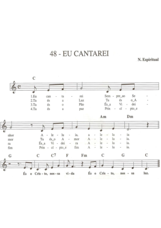 Catholic Church Music (Músicas Católicas)  score for Keyboard