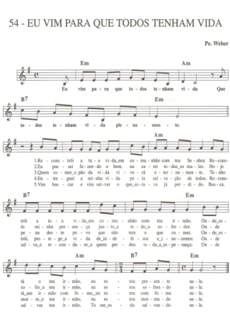 Catholic Church Music (Músicas Católicas)  score for Keyboard