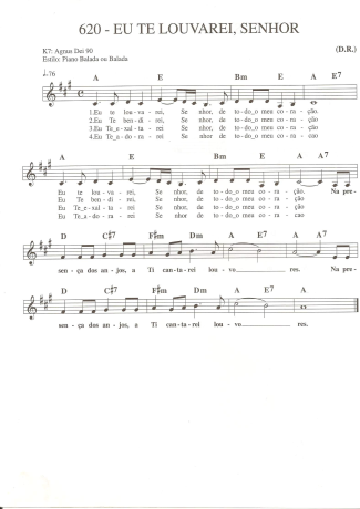 Catholic Church Music (Músicas Católicas)  score for Keyboard