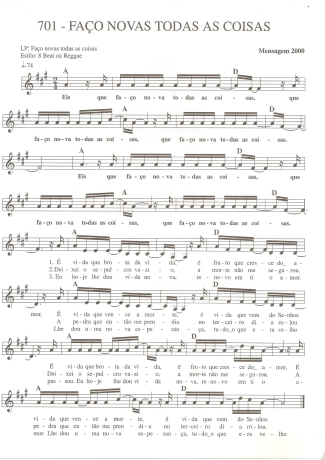 Catholic Church Music (Músicas Católicas)  score for Keyboard