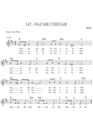 Catholic Church Music (Músicas Católicas) Faz-me Chegar score for Keyboard