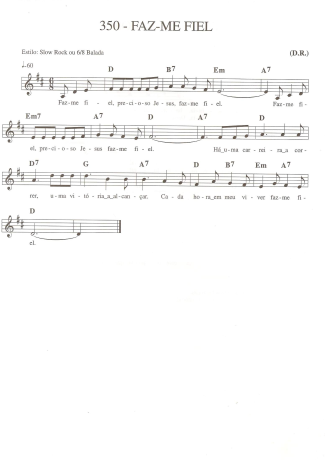 Catholic Church Music (Músicas Católicas) Faz-me Fiel score for Keyboard