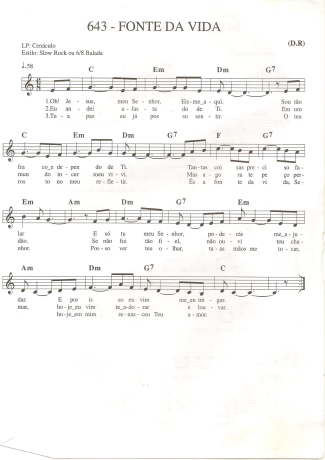 Catholic Church Music (Músicas Católicas)  score for Keyboard