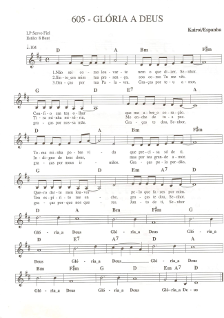 Catholic Church Music (Músicas Católicas) Glória a Deus 2 score for Keyboard