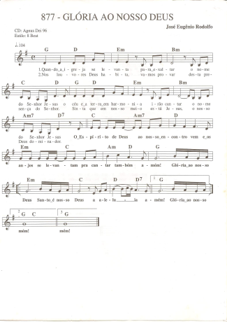 Catholic Church Music (Músicas Católicas)  score for Keyboard