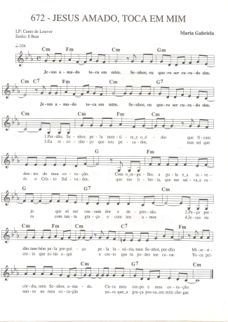 Catholic Church Music (Músicas Católicas)  score for Keyboard