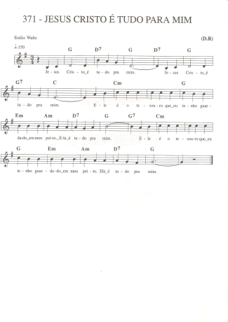Catholic Church Music (Músicas Católicas) Jesus Cristo é Tudo Pra Mim score for Keyboard