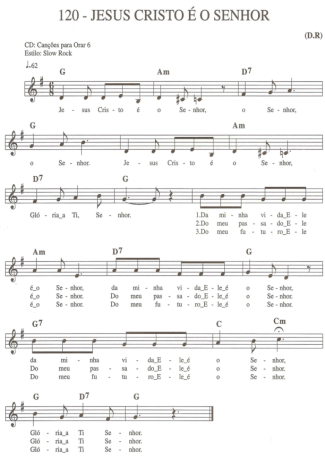 Catholic Church Music (Músicas Católicas) Jesus Cristo é o Senhor score for Keyboard