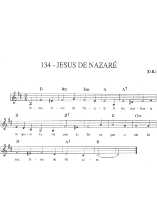 Catholic Church Music (Músicas Católicas) Jesus de Nazaré score for Keyboard