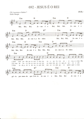 Catholic Church Music (Músicas Católicas) Jesus é o Rei score for Keyboard